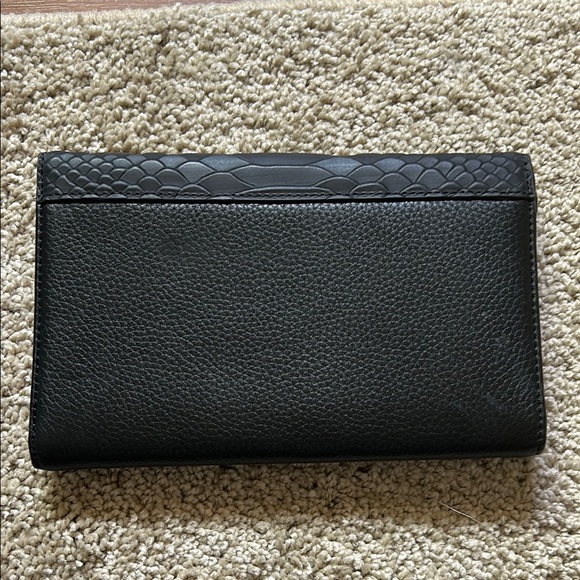 Black Textured Clutch - Picture 2 of 3